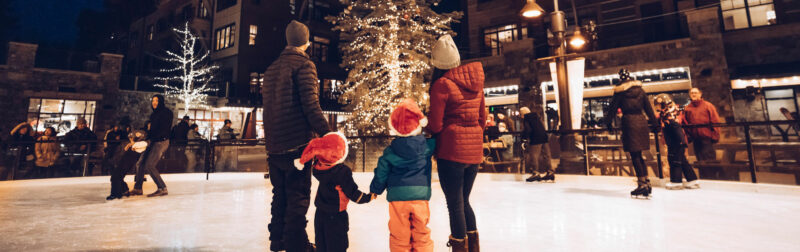 North Star Ice Skating Rink Christmas lights